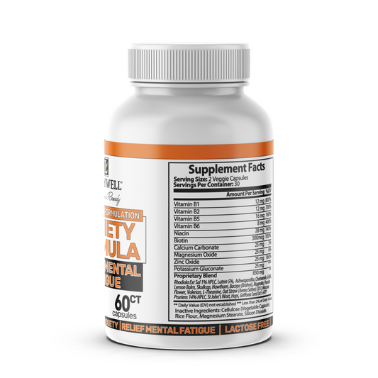 Anxiety Formula – Relief Mental Fatigue – 60 Capsules