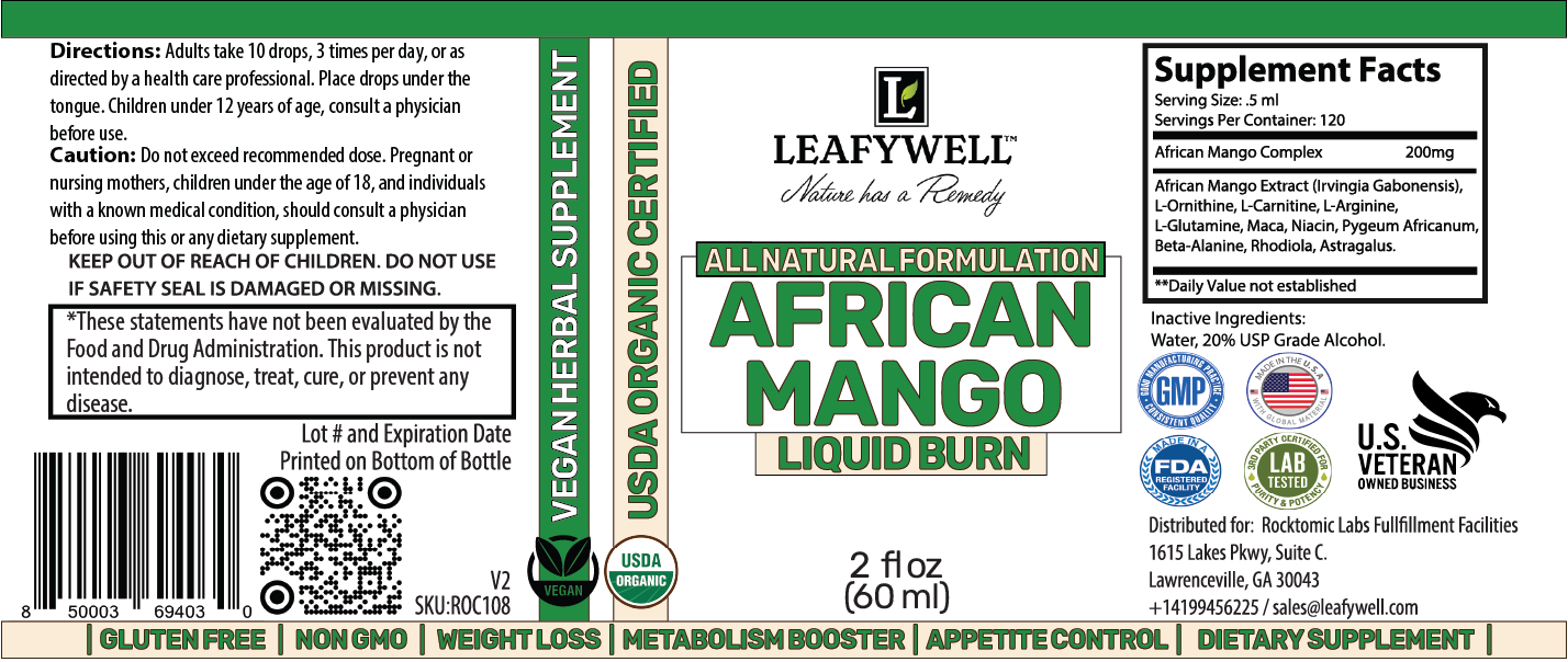 African Mango Liquid Burn – Weight Loss & Metabolism Support – 2 fl oz