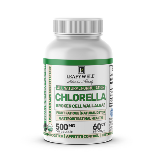 Chlorella – Broken Cell Wall Algae – Natural Detox & Gut Support – 60 Capsules
