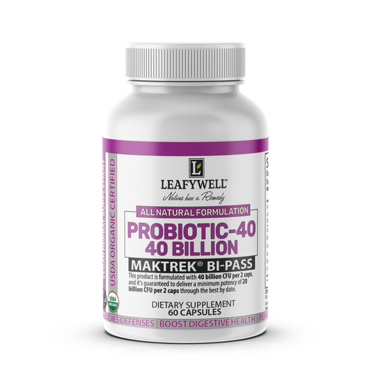 Probiotic‑40 – 40 Billion CFU with MAKtrek® Bi‑Pass – 60 Capsules